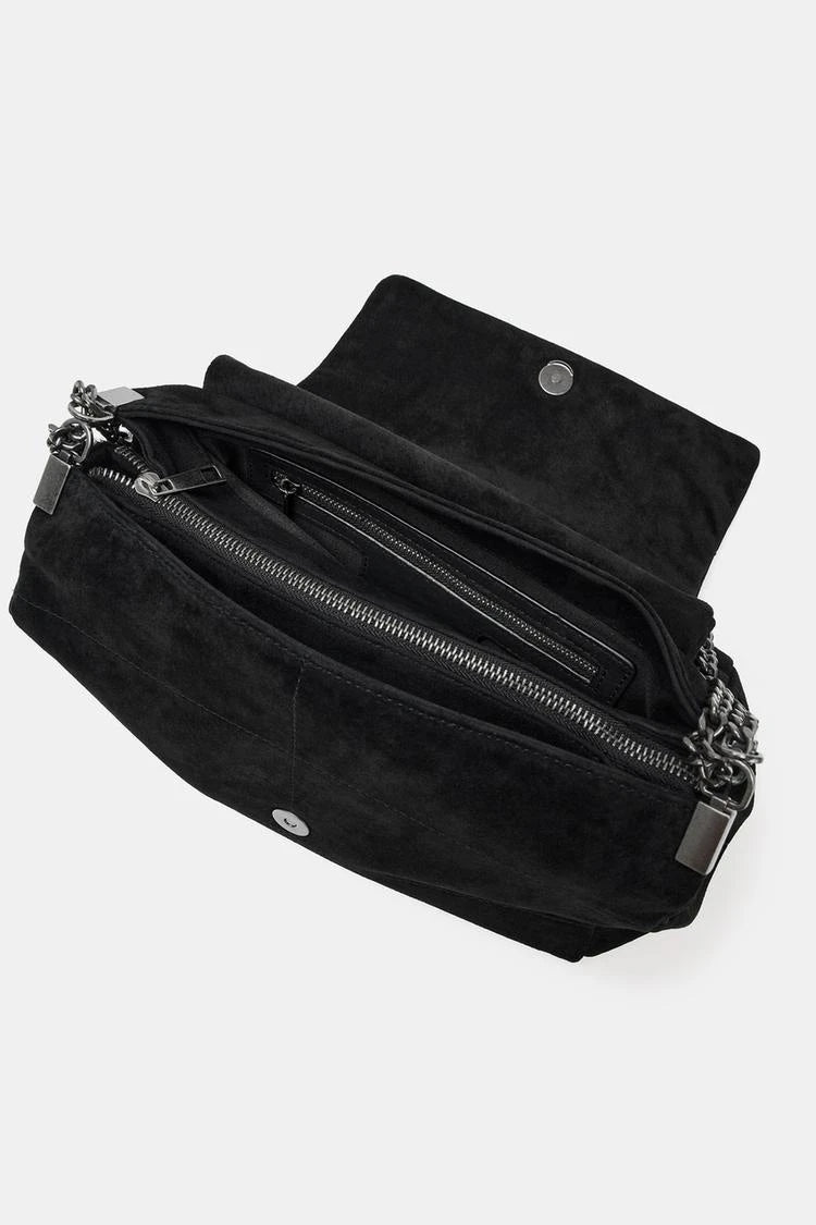 Suede Shoulder Bag – Luxury Chain Strap Handbag