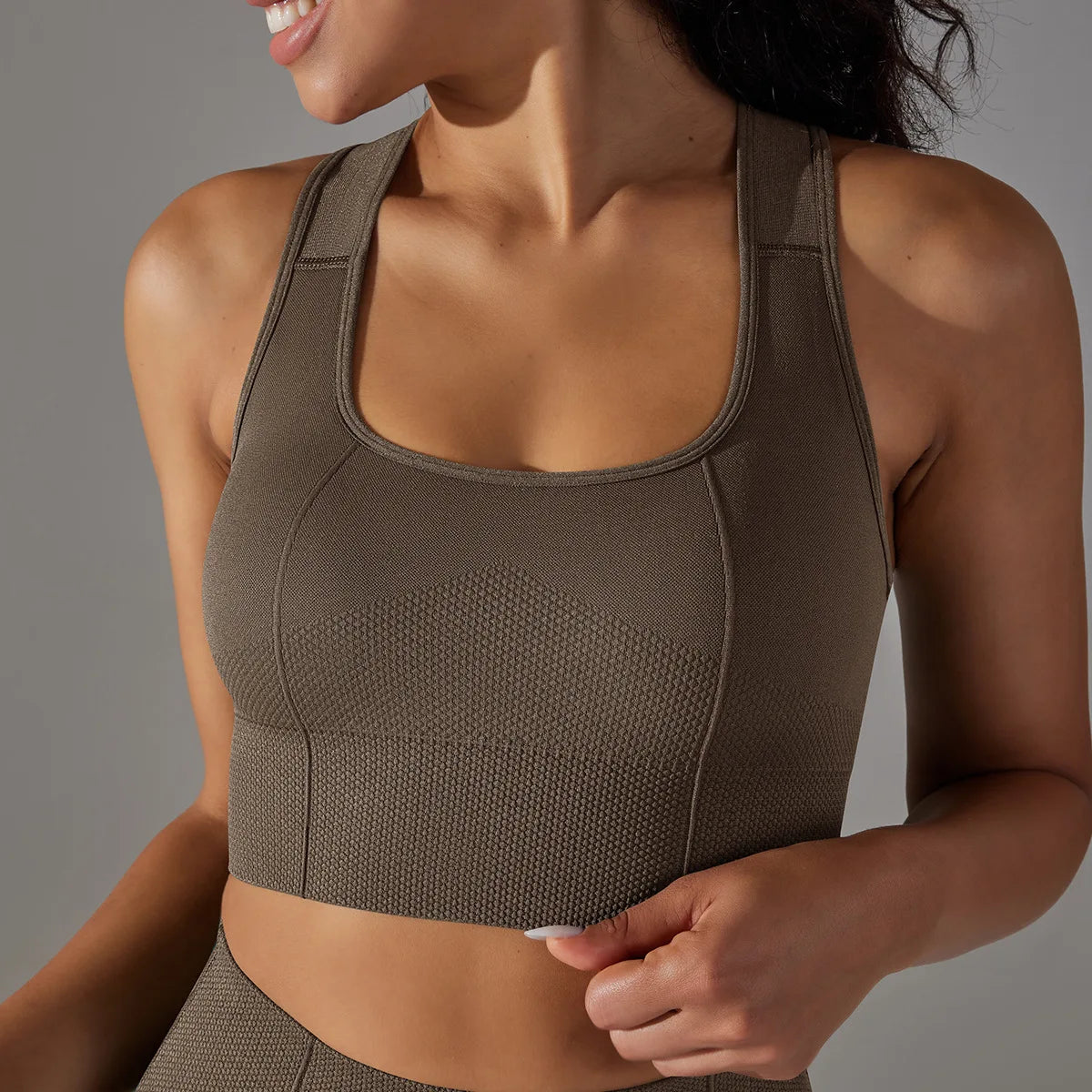 Seamless Racerback Sports Bra – Gym, Yoga & Pilates Activewear
