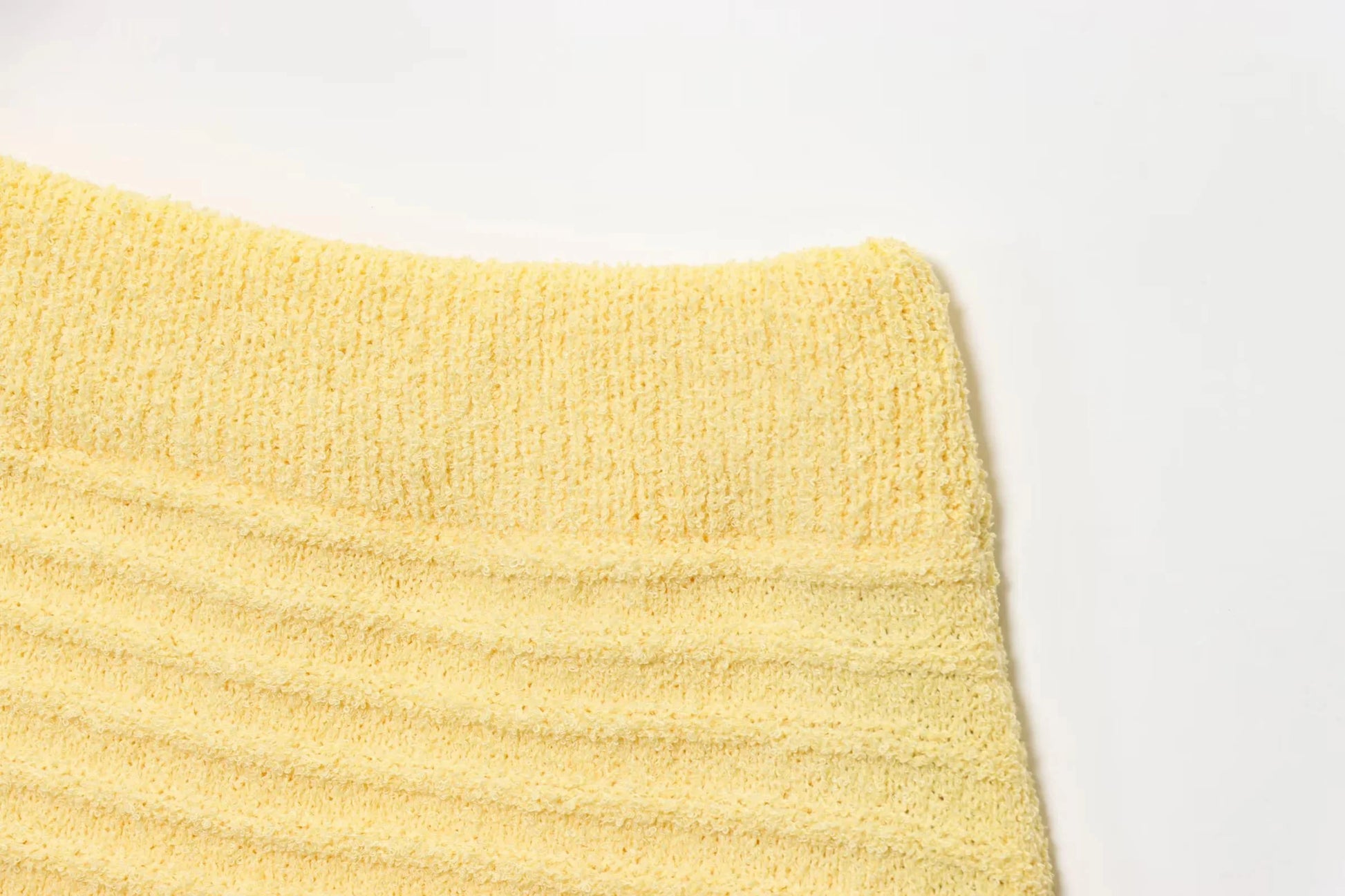 Knitted Two Piece Set – Tassel Short Sleeve Top & Mini Skirt Co ord Outfit