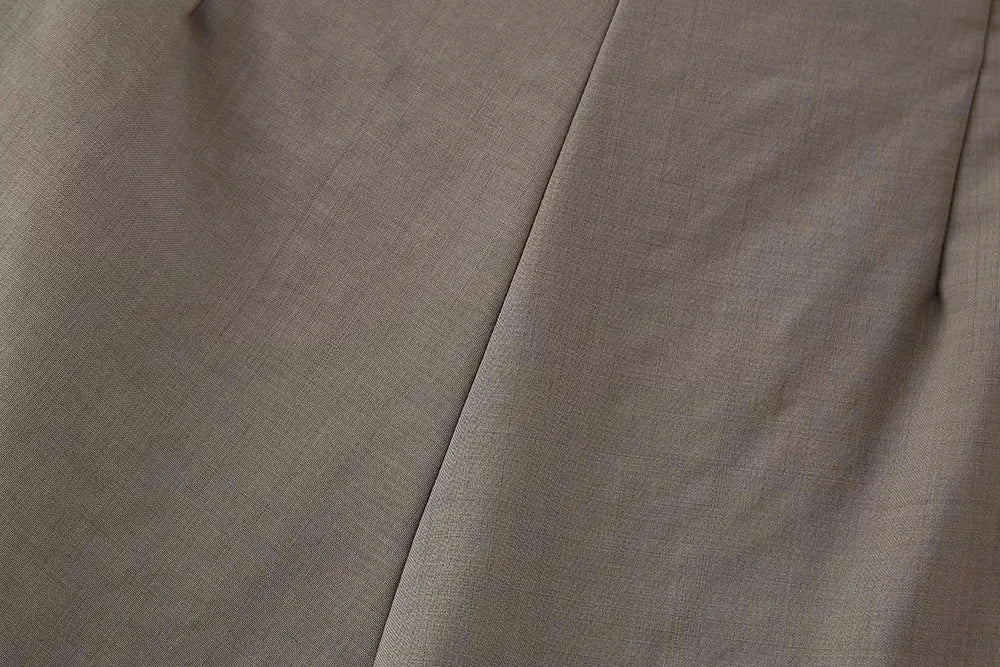 Summer Two Piece Set – Pleated Halter Top & Straight Wide Leg Pants