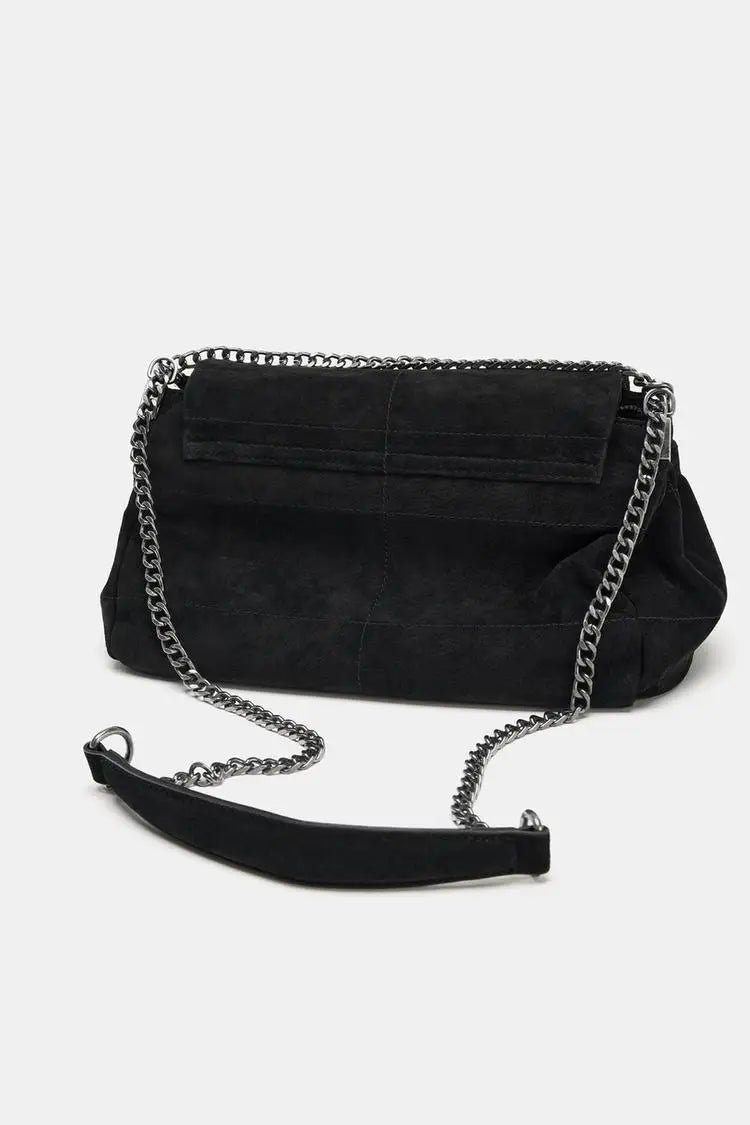 Suede Shoulder Bag – Luxury Chain Strap Handbag