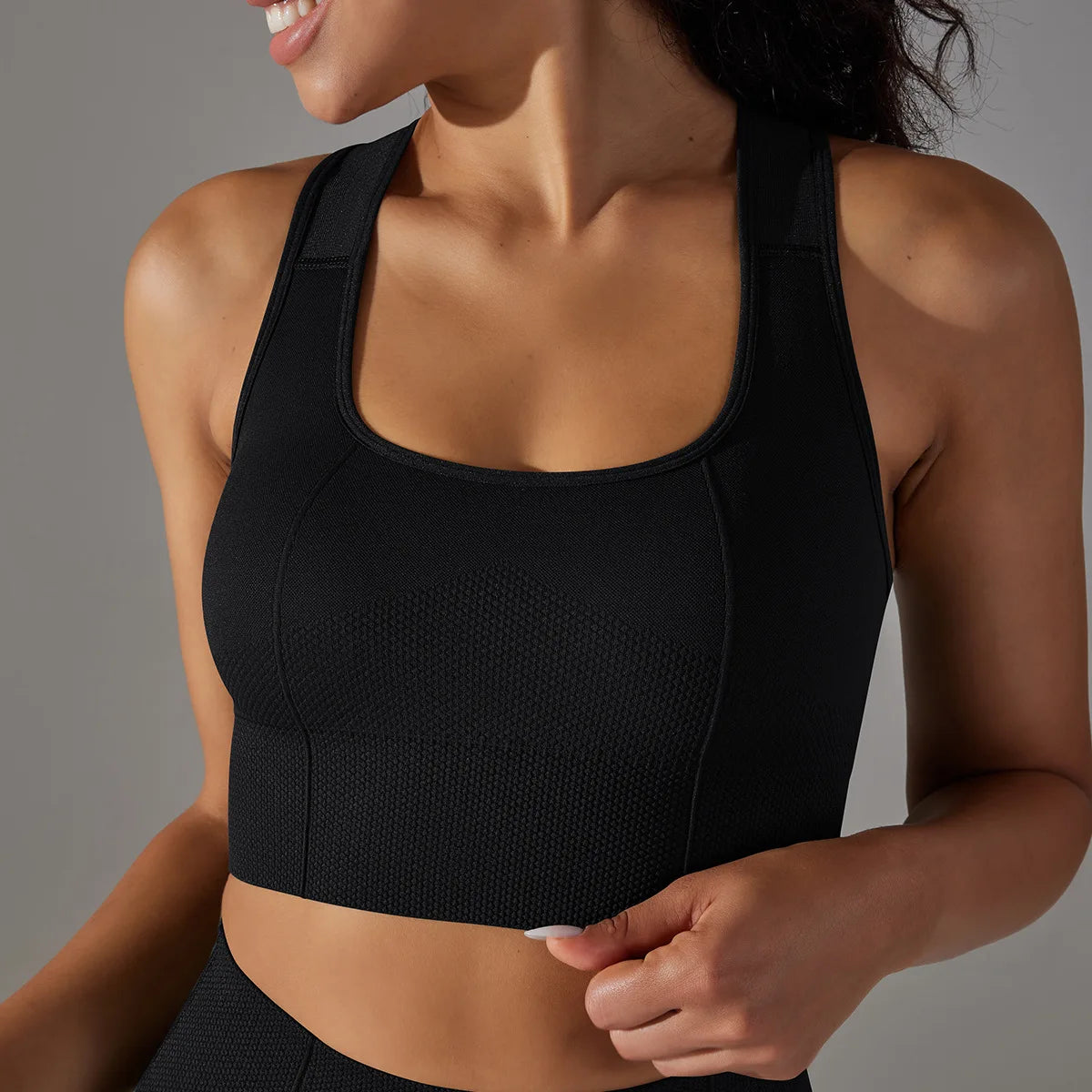 Seamless Racerback Sports Bra – Gym, Yoga & Pilates Activewear