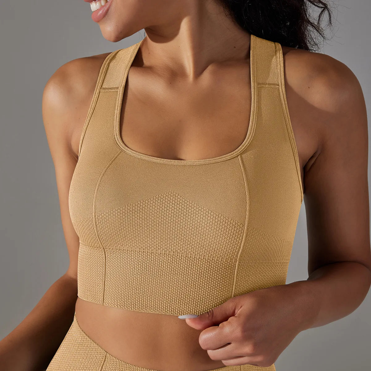 Seamless Racerback Sports Bra – Gym, Yoga & Pilates Activewear