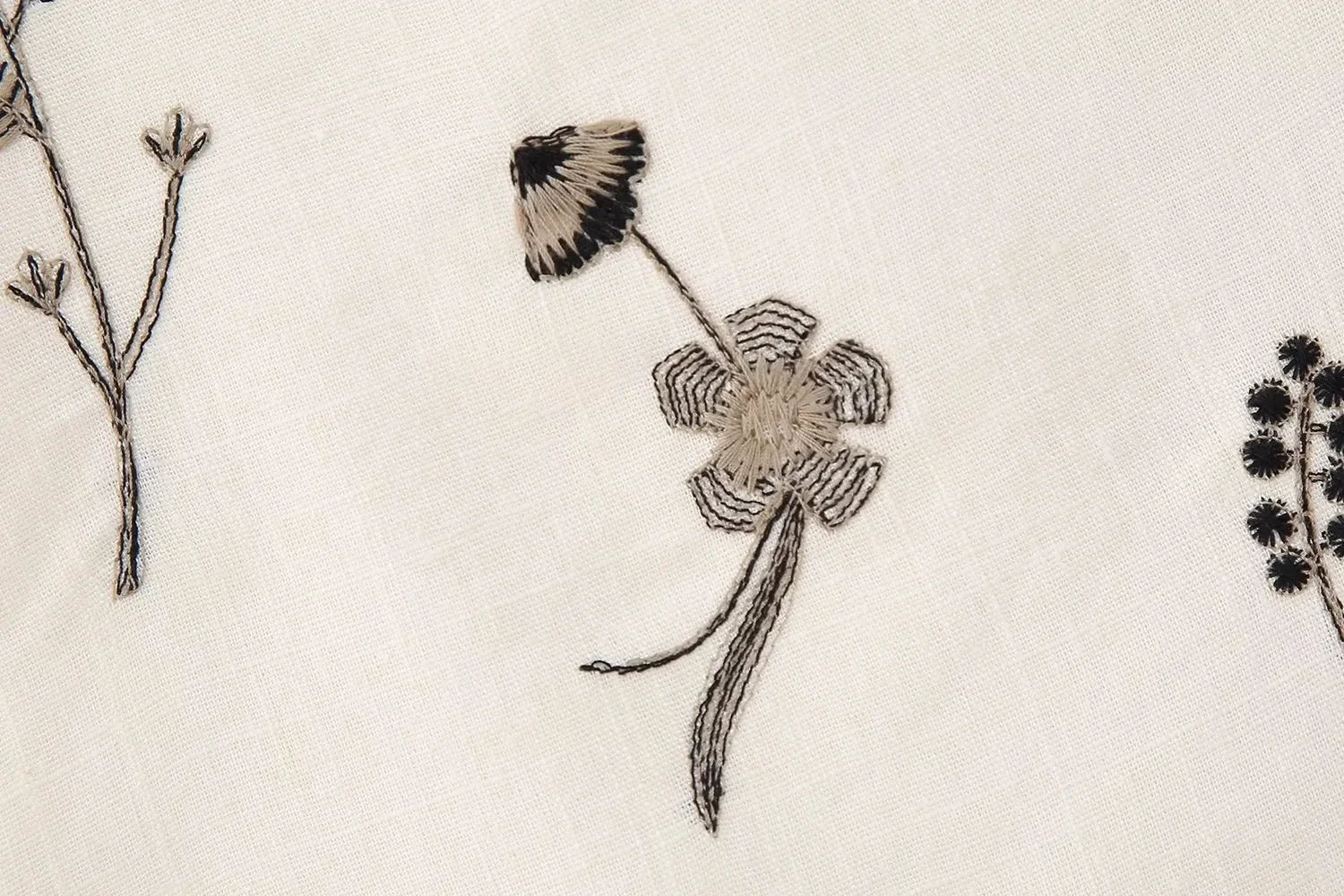 White Floral Two Piece Set – Embroidered Crop Top and Long Skirt