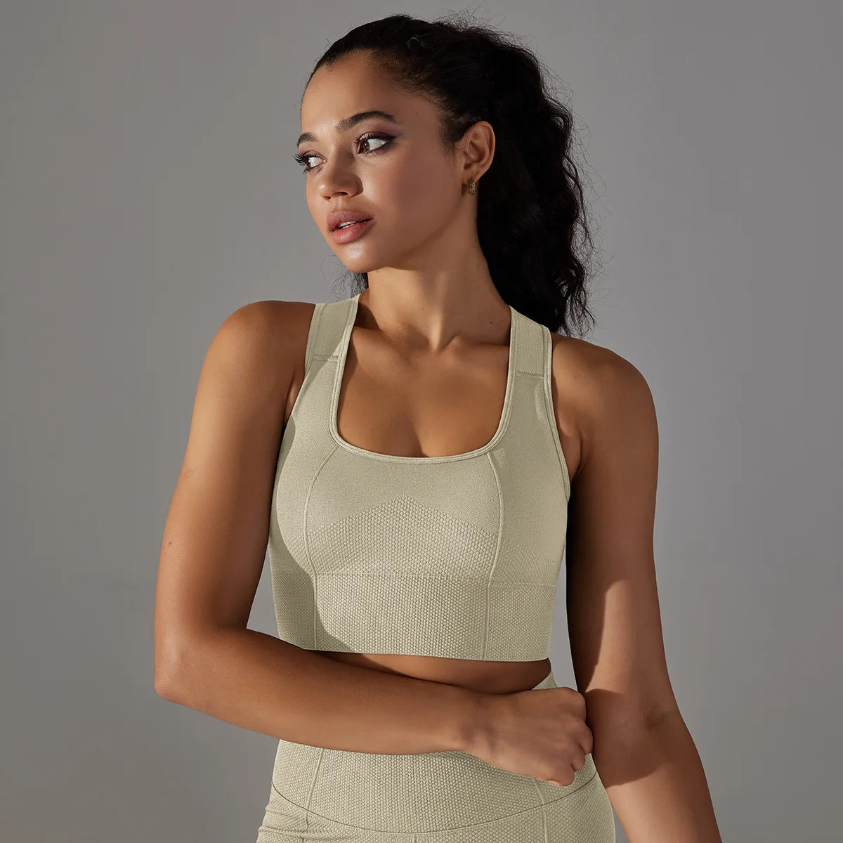 Seamless Racerback Sports Bra – Gym, Yoga & Pilates Activewear