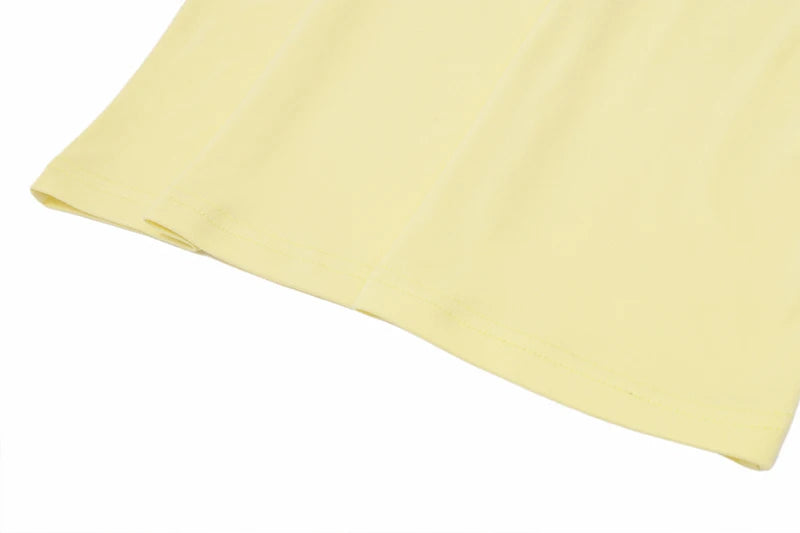 Yellow Halter Neck Maxi Dress – Sleeveless Slim Fit Summer Beachwear