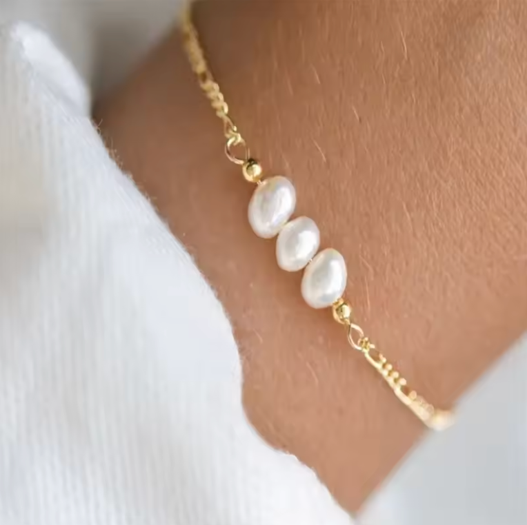 Sweat Water Pearl - Bracelet - Stainless Steel-Jordyn the Label