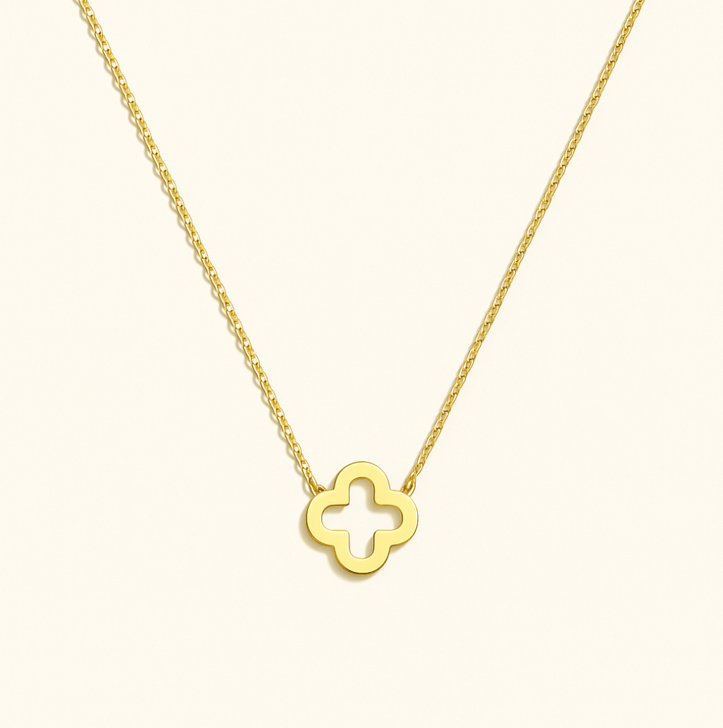 Radiant Clover - Necklace - Stainless Steel-Jordyn the Label