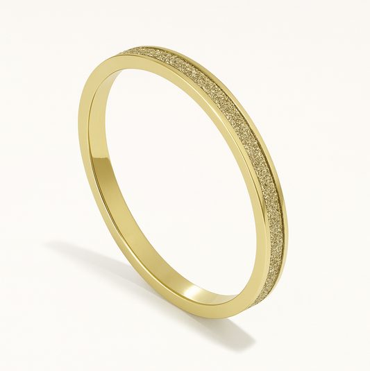 Elegant Women's Frosted Sterling Ring-Jordyn the Label