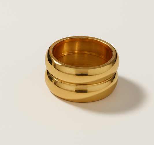 Lustrous Bloom - Ring - Stainless Steel-Jordyn the Label