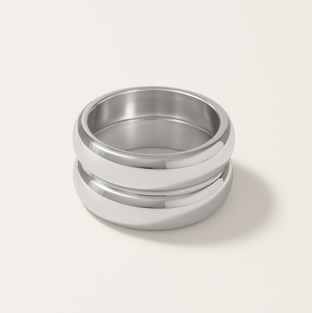 Lustrous Bloom - Ring - Stainless Steel-Jordyn the Label