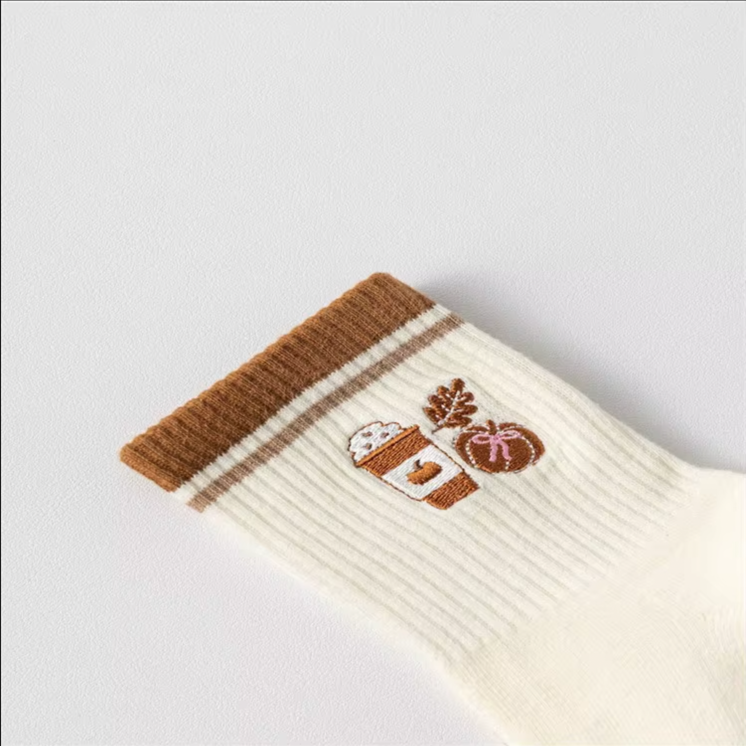 Autumn Brown Non Slip Grip Pilates Yoga & Fitness Socks