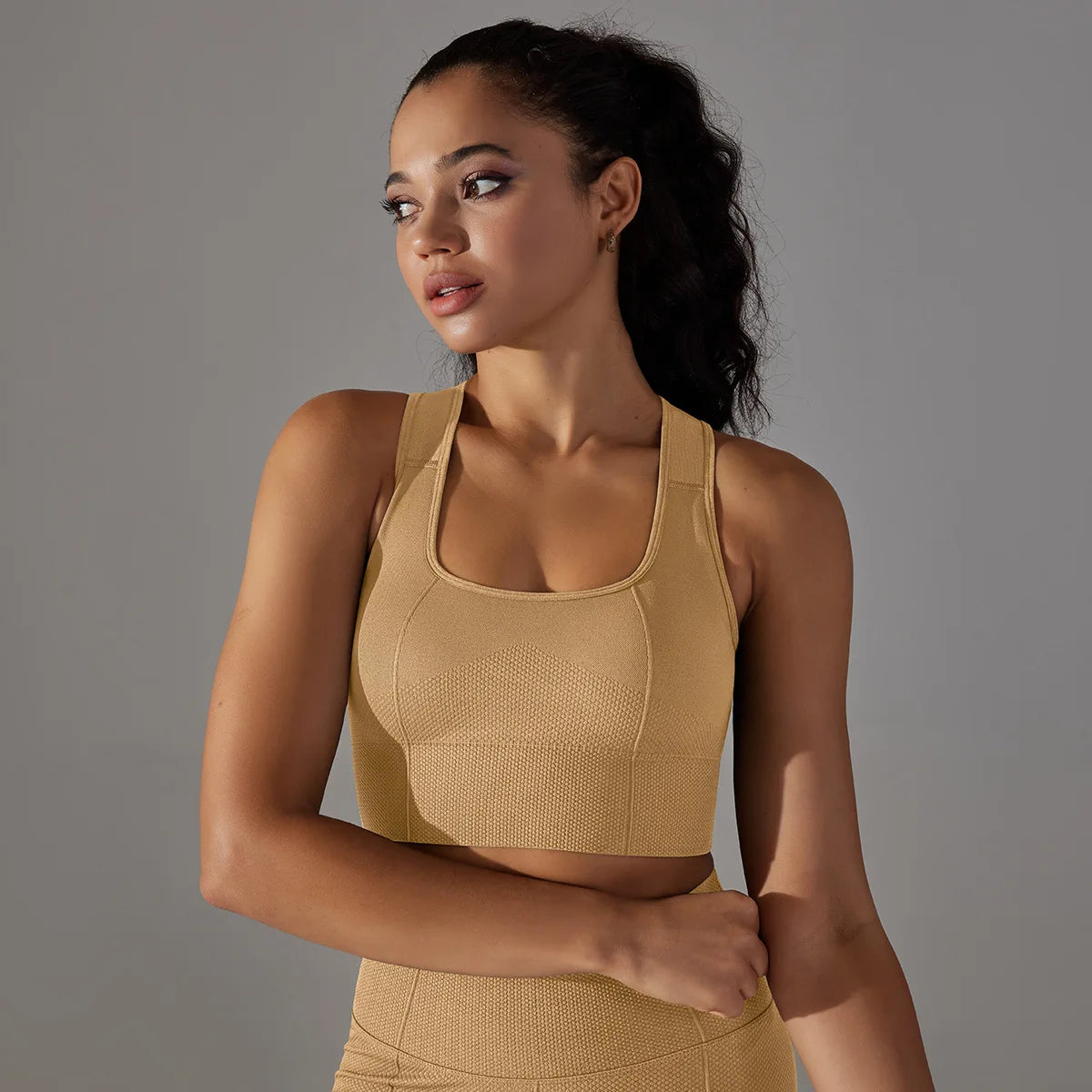 Seamless Racerback Sports Bra – Gym, Yoga & Pilates Activewear