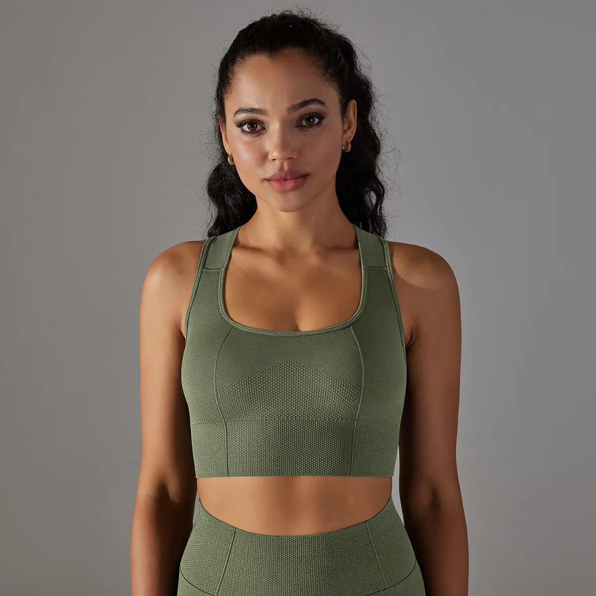 Seamless Racerback Sports Bra – Gym, Yoga & Pilates Activewear