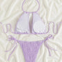 Ella - Smocked Halter Tie Bikini-Jordyn the Label