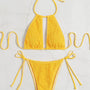 Ella - Smocked Halter Tie Bikini-Jordyn the Label
