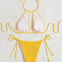 Ella - Smocked Halter Tie Bikini-Jordyn the Label