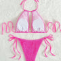 Ella - Smocked Halter Tie Bikini-Jordyn the Label
