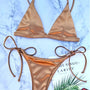 Nora - Metallic Satin Brazilian Bikini-Jordyn the Label
