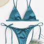 Nora - Metallic Satin Brazilian Bikini-Jordyn the Label