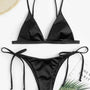 Nora - Metallic Satin Brazilian Bikini-Jordyn the Label