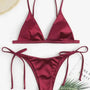 Nora - Metallic Satin Brazilian Bikini-Jordyn the Label