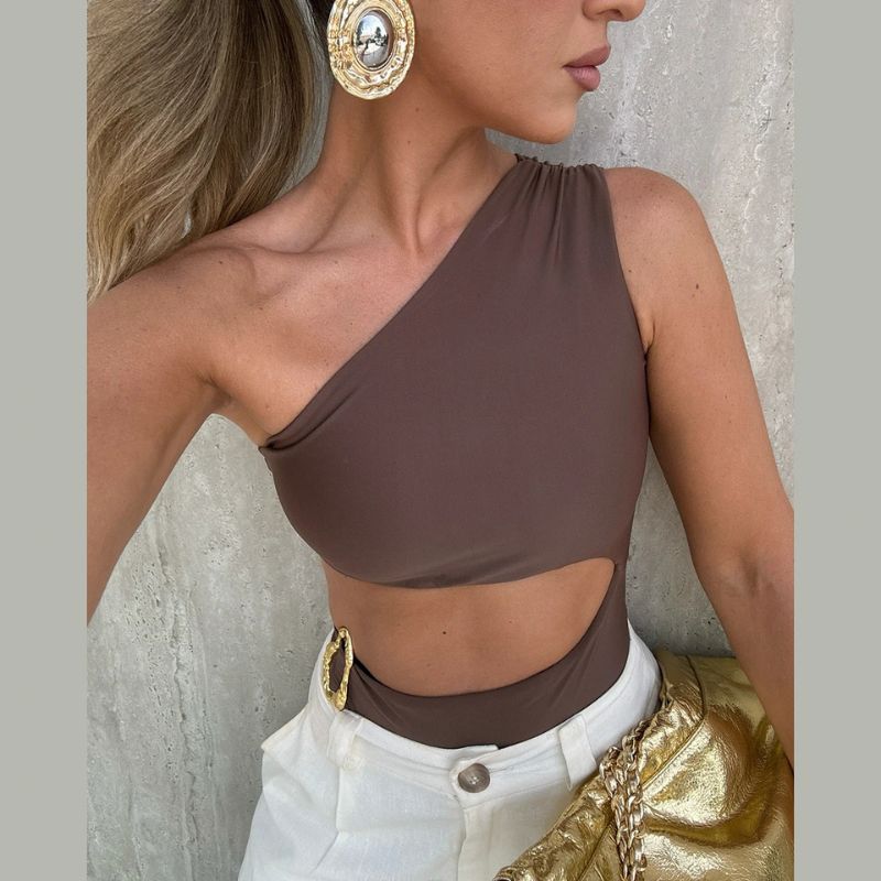 Alani Trendy One-Shoulder Swimsuit-Jordyn the Label