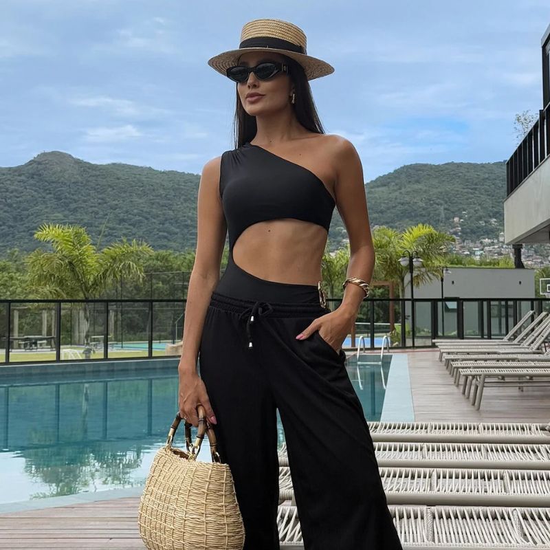 Alani Trendy One-Shoulder Swimsuit-Jordyn the Label