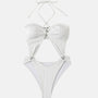 Angela Hollow Back Halter Swimsuit-Jordyn the Label