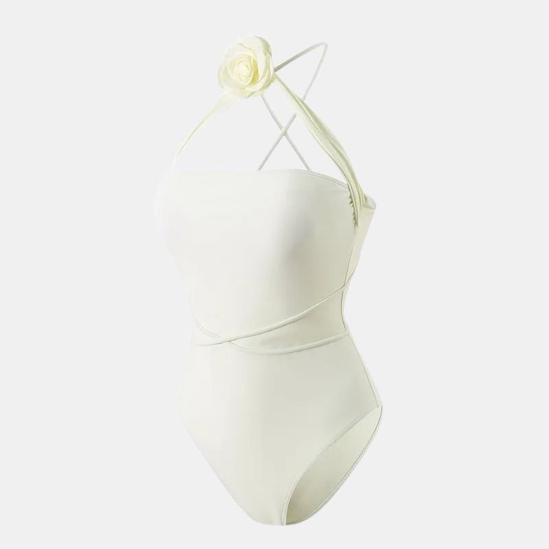 Alana Bandeau Flower Monokini Swimwear-Jordyn the Label
