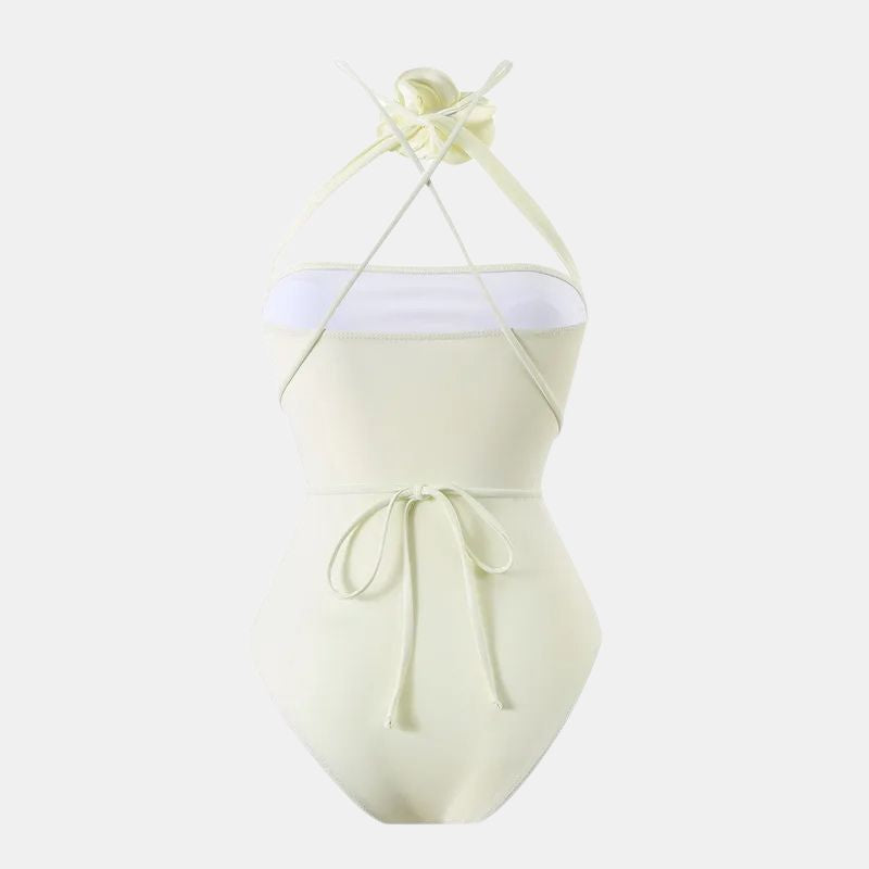 Alana Bandeau Flower Monokini Swimwear-Jordyn the Label