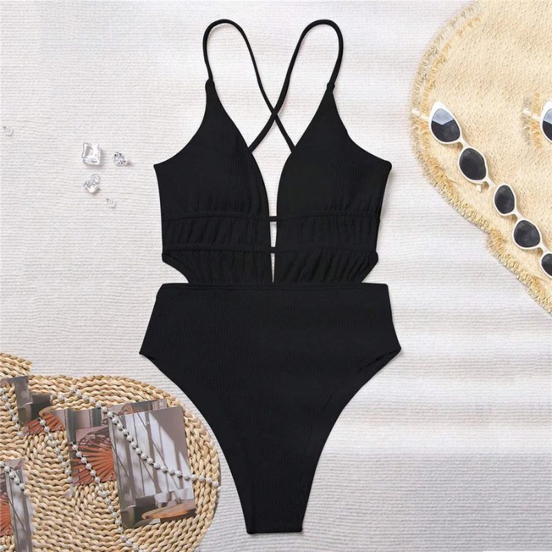 Ribbed One Piece Set Bikini-Jordyn the Label