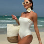 Alana Bandeau Flower Monokini Swimwear-Jordyn the Label