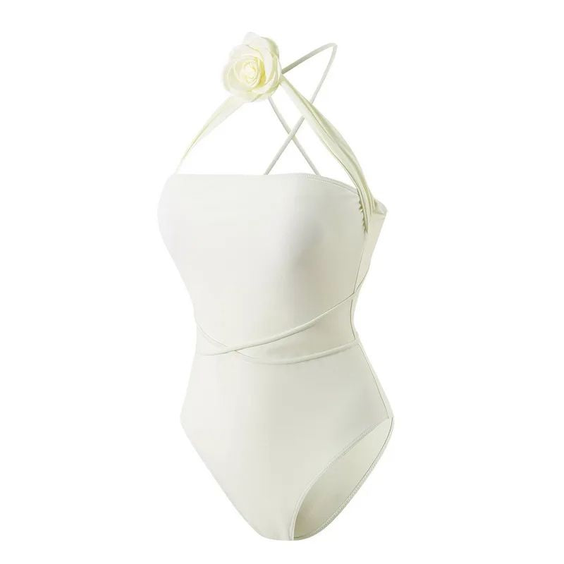 Alana Bandeau Flower Monokini Swimwear-Jordyn the Label