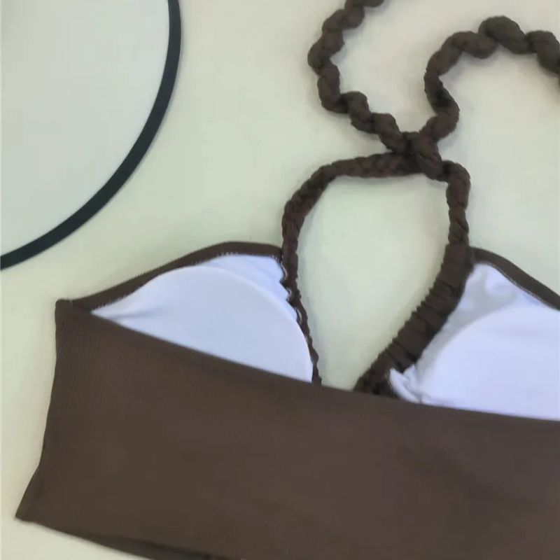 Alyssa Tied Halter Backless Swimwear-Jordyn the Label