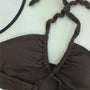 Alyssa Tied Halter Backless Swimwear-Jordyn the Label