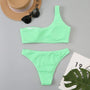 One Shoulder Bikini Set-Jordyn the Label
