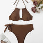 High Waist Padded Bikini Set-Jordyn the Label
