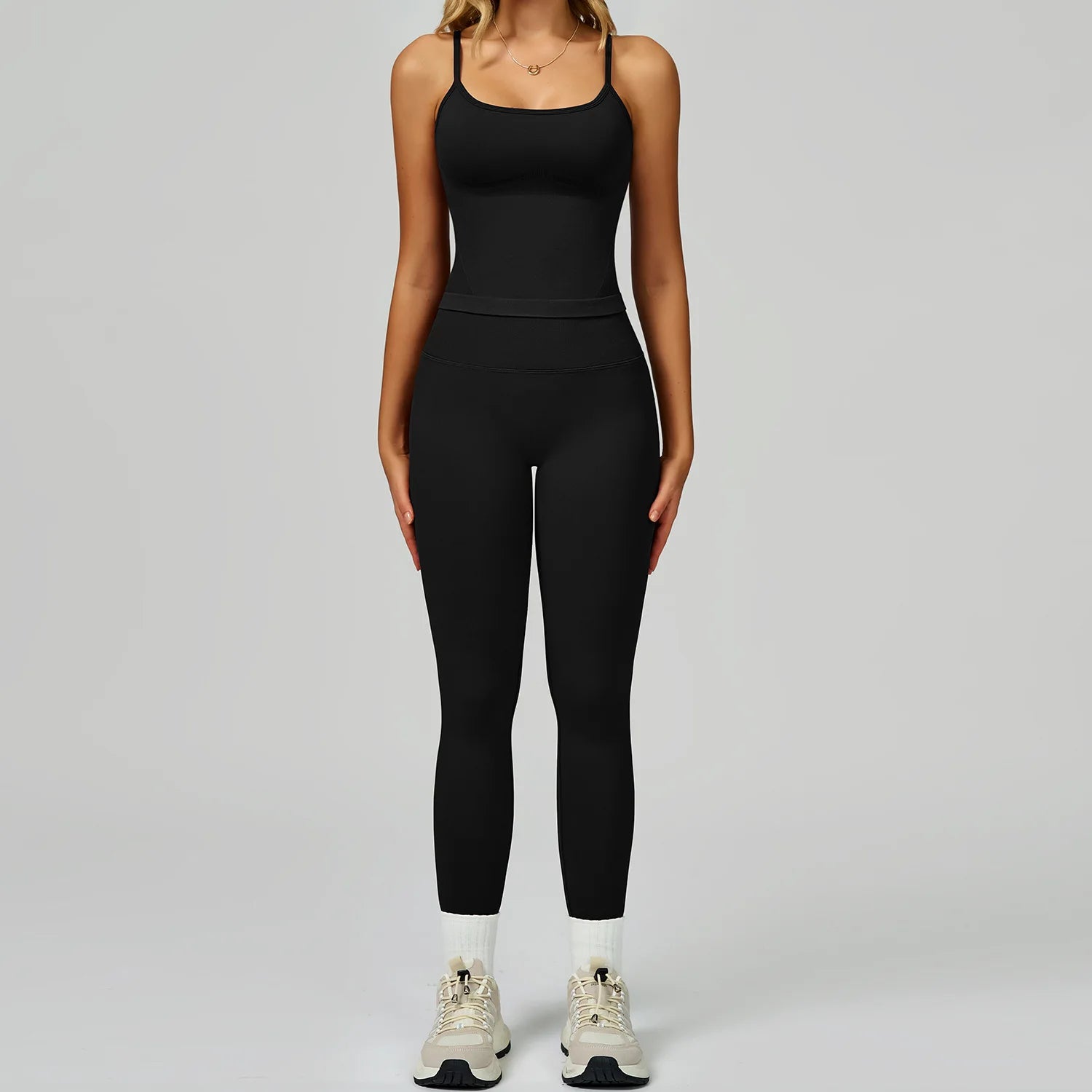 Seamless Yoga Set – Top & High Waist Leggings Activewear