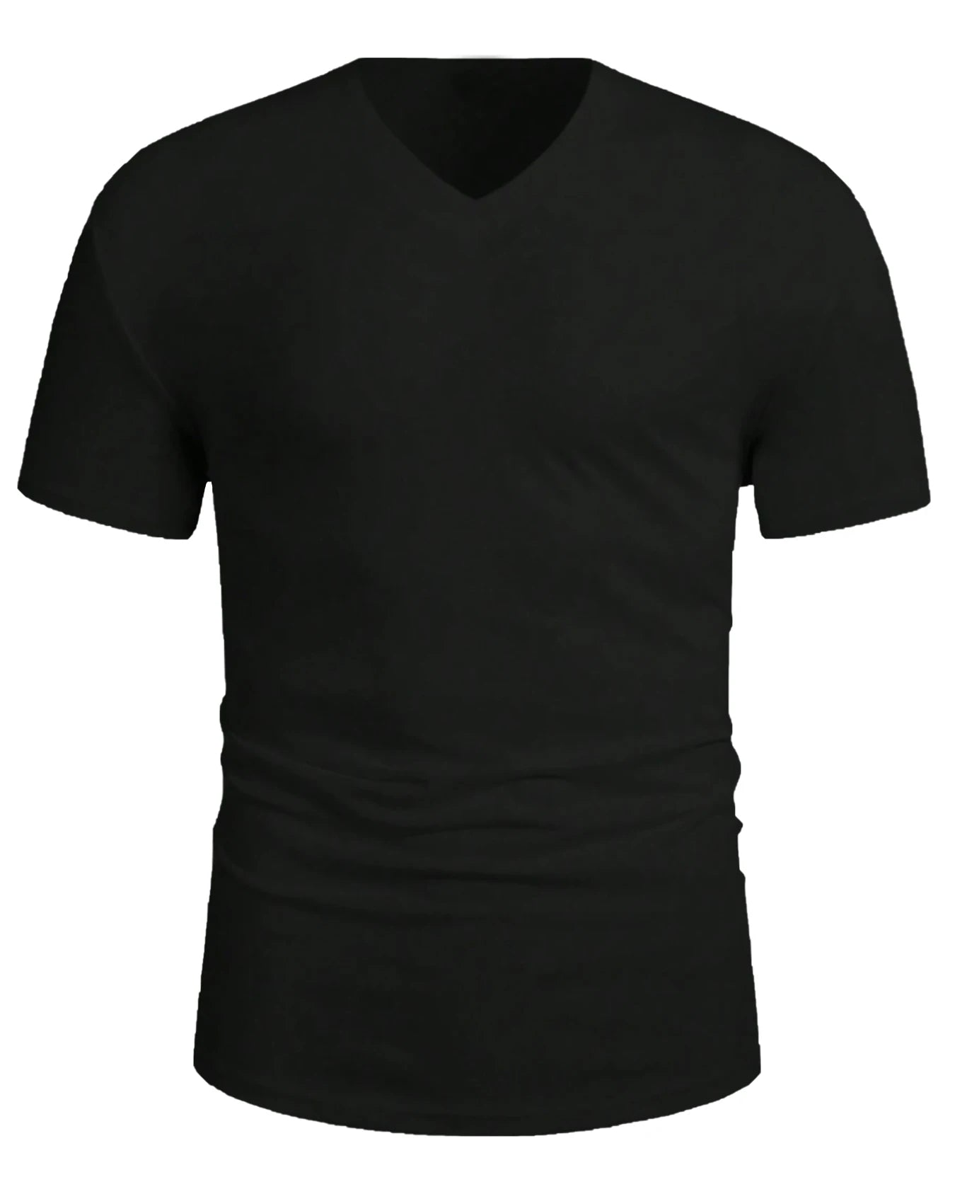 Men’s Slim Fit V Neck T Shirt – Casual Short Sleeve Cotton Tee