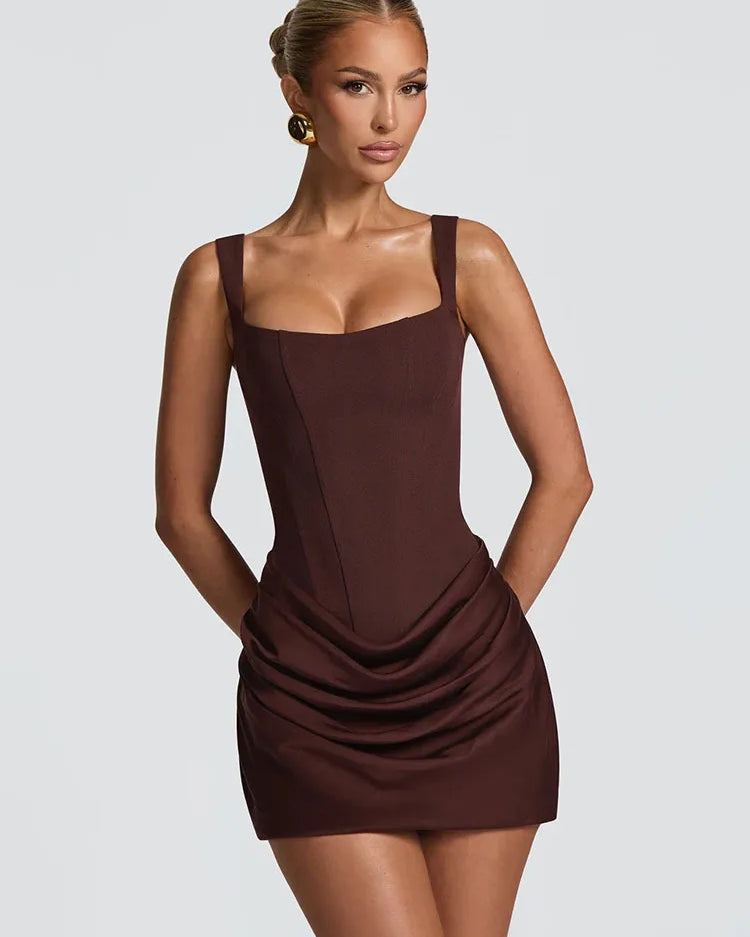 Bodycon Mini Dress – Sleeveless Backless Party Dress