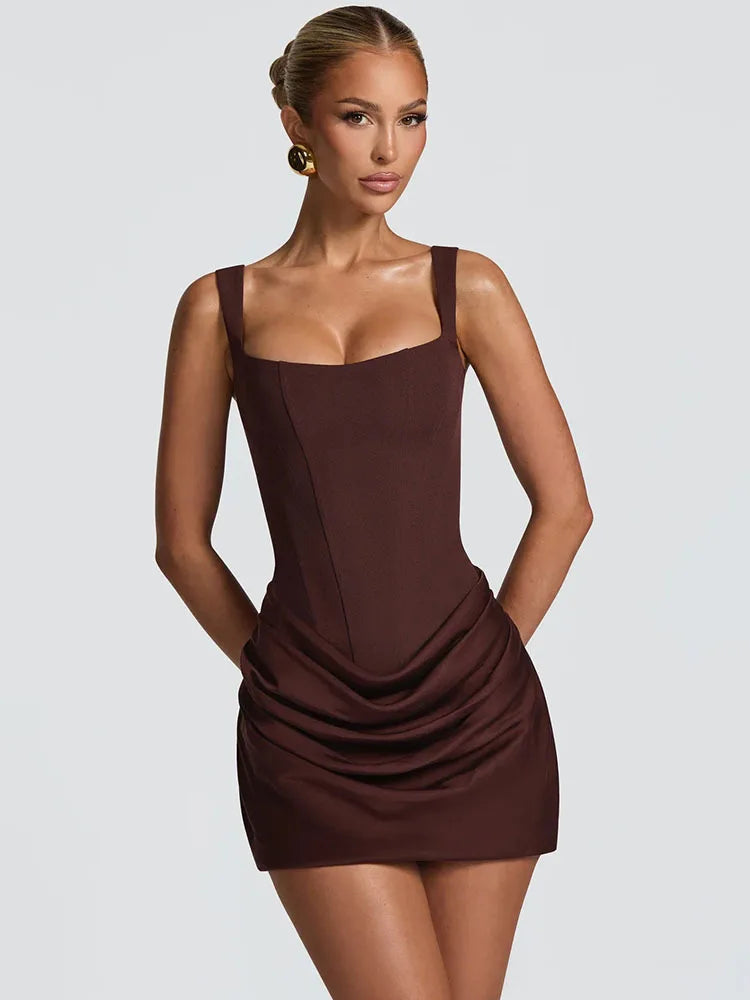 Bodycon Mini Dress – Sleeveless Backless Party Dress