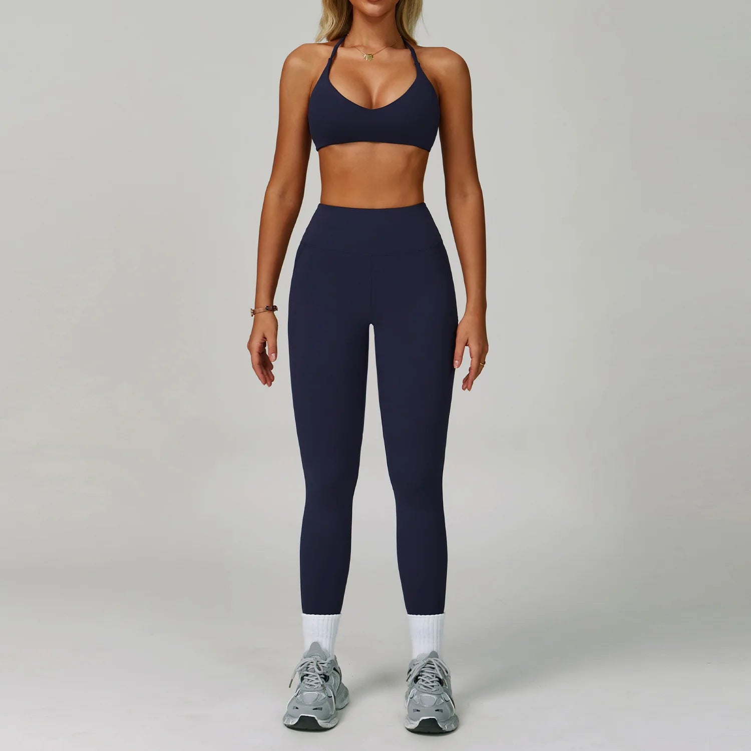 2 Piece Yoga Set – Sports Bra & High Waist Leggings Seamless Activewear