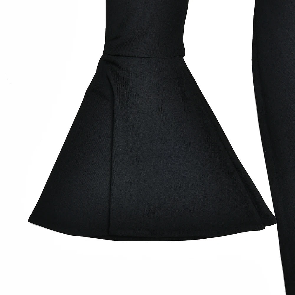 One Shoulder Cut Out Maxi Dress – Elegant High Slit Party Gown