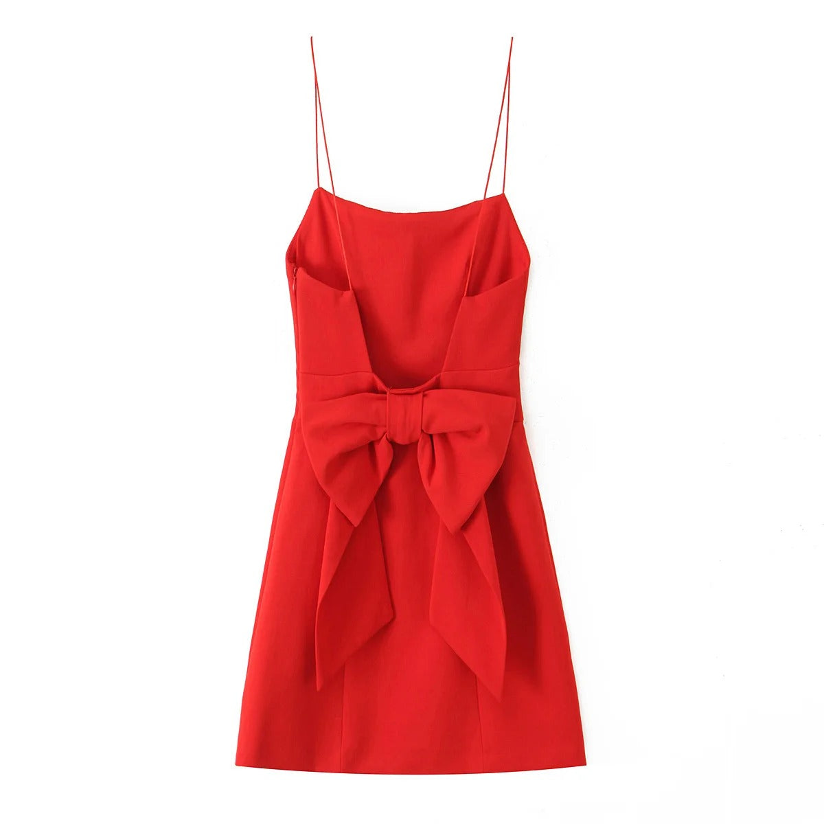 Backless Mini Dress – Sleeveless Bow Tie Cocktail Party