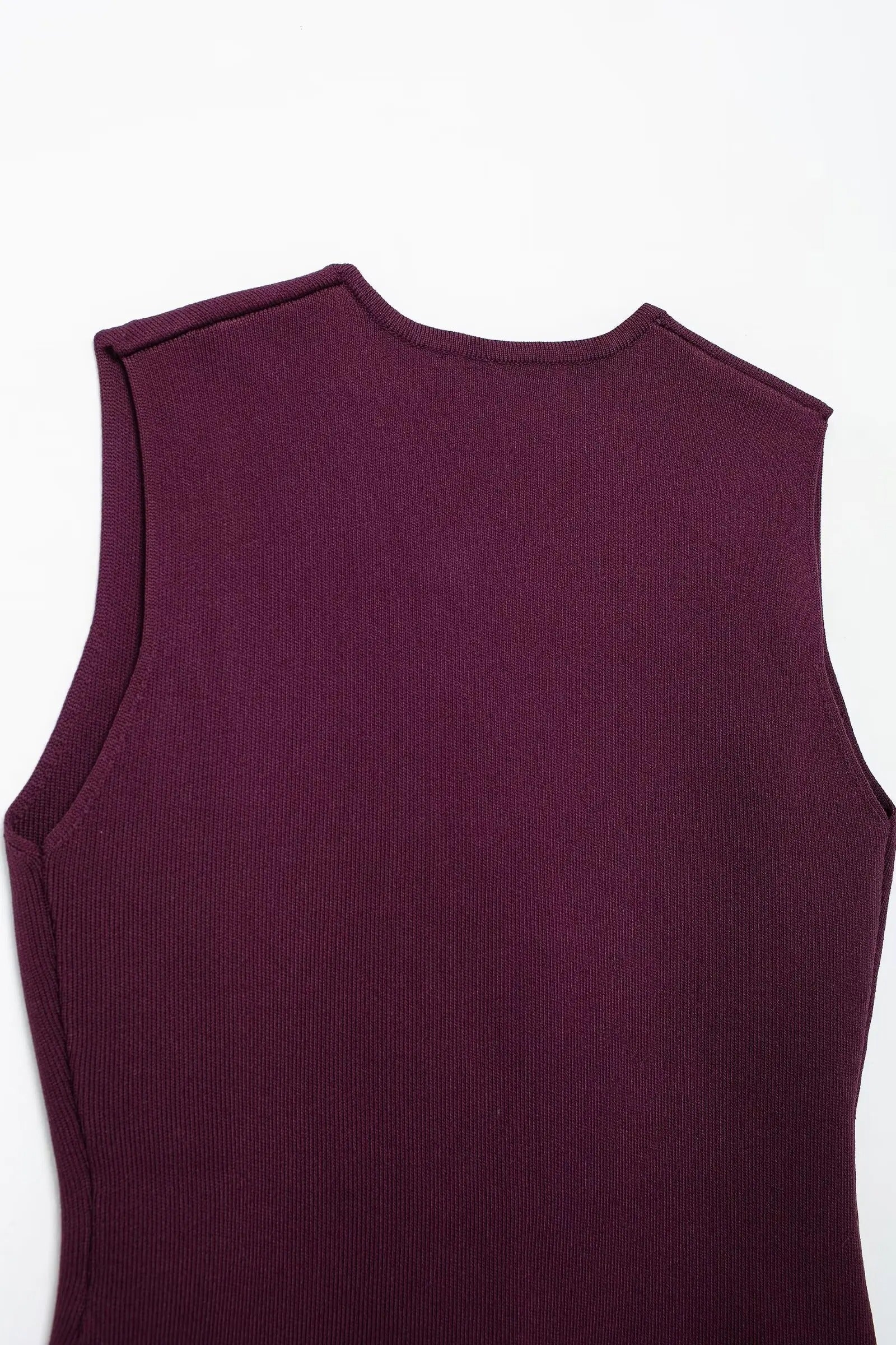 Trendy 2 Piece Skirt Set – Sleeveless Button Vest & Pleated Midi Skirt