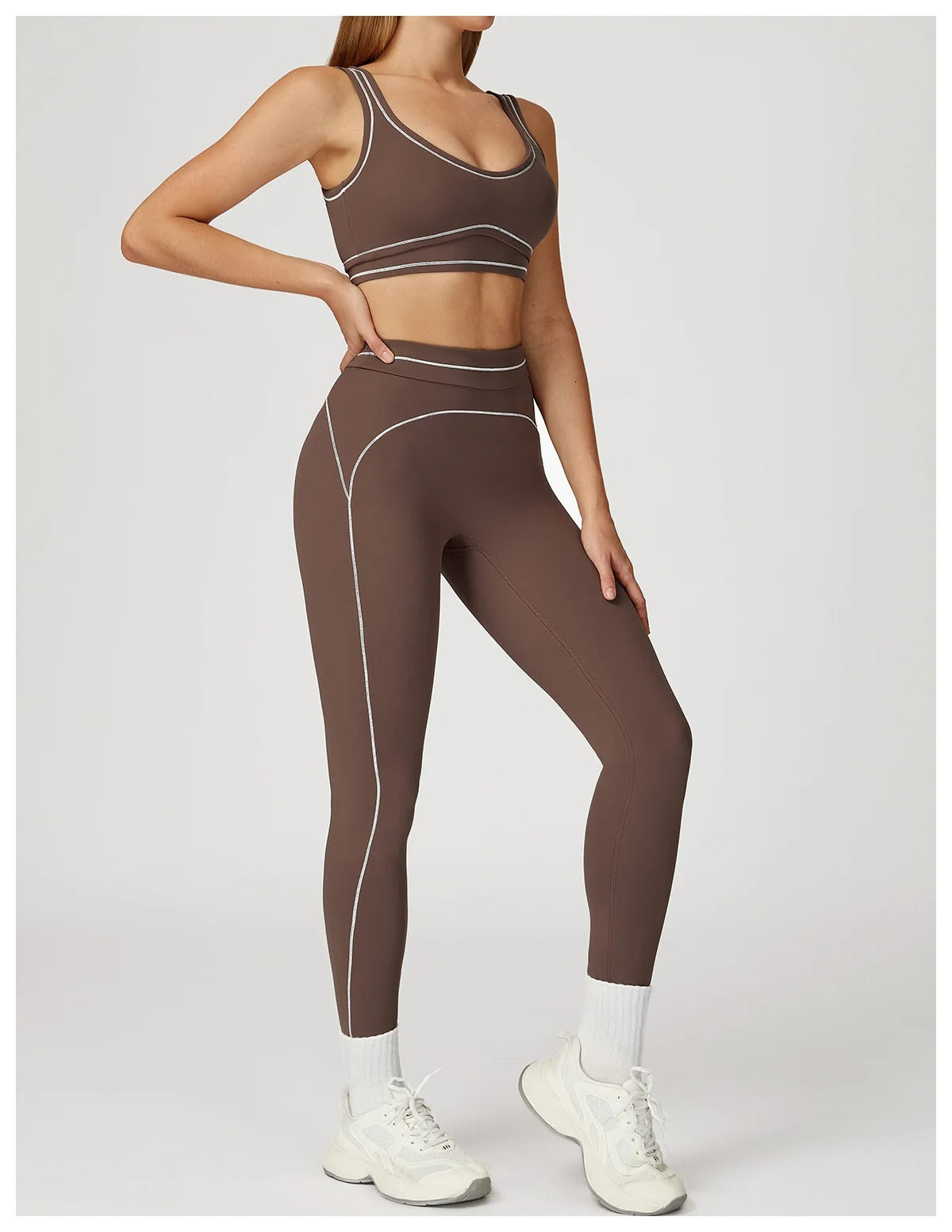 2 Piece Yoga Set – High Waist Leggings & Sports Bra Activewear
