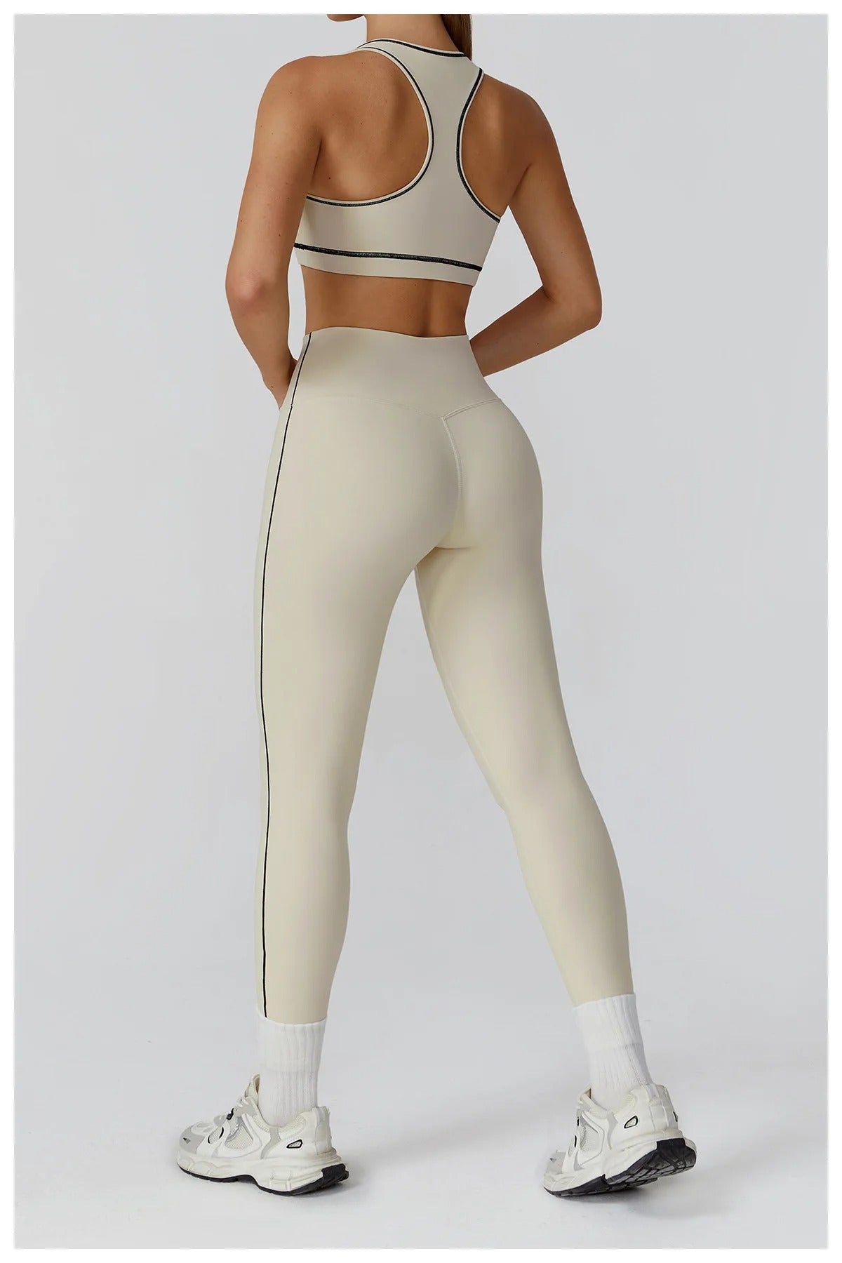 2 Piece Yoga Set – Sports Bra & High Waist Leggings Gym Fitness Outfit