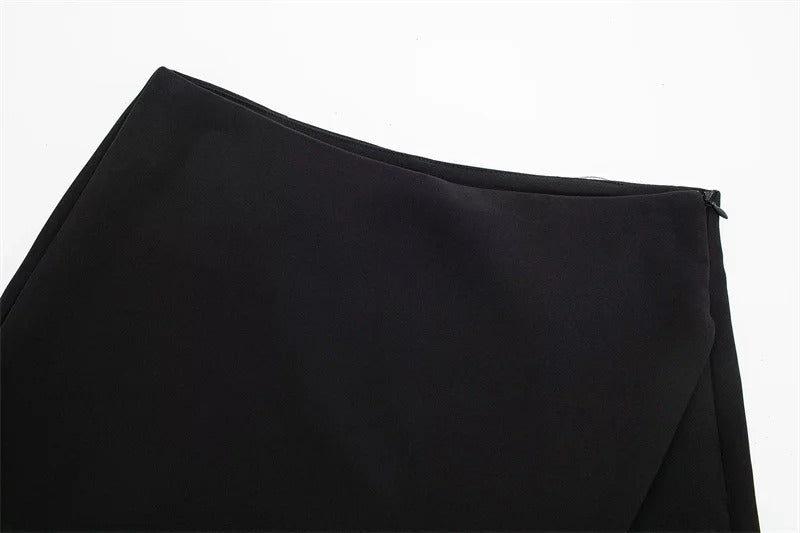 Casual High Waist Skort – Casual Mini Wrap Shorts
