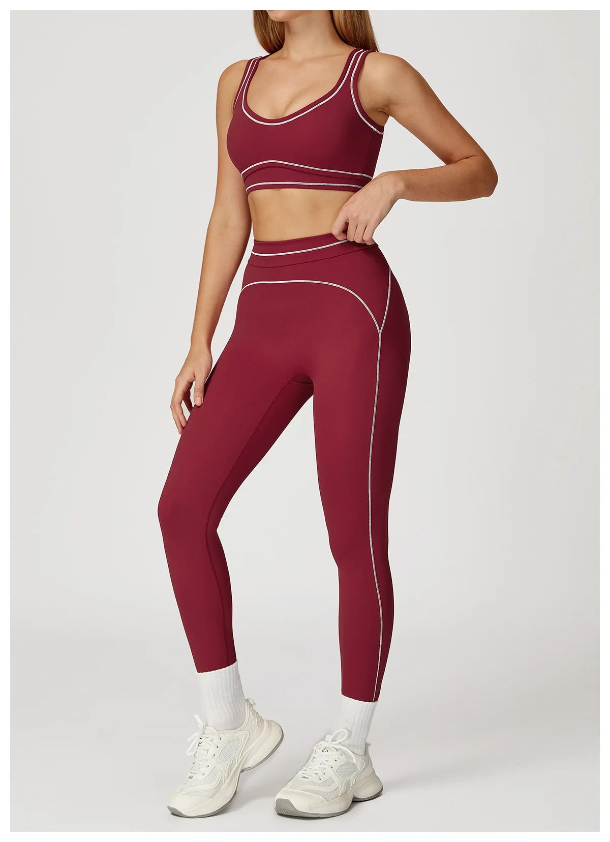 2 Piece Yoga Set – High Waist Leggings & Sports Bra Activewear